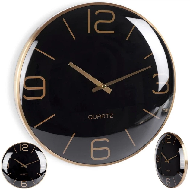 Настінний годинник Vilde 569610-C Чорний Золотий 30 см (5904316455255) - зображення 9