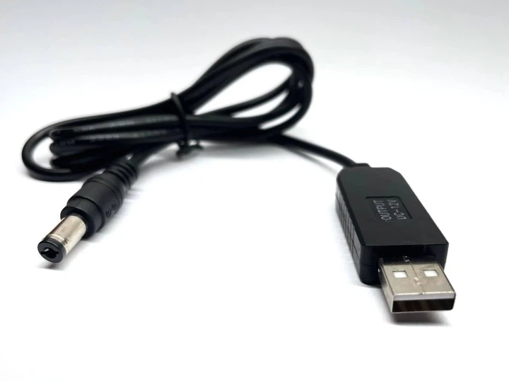 Кабель живлення для роутера від повербанку 5В-12В DC 12V Wi-Fi без світла - Фото 1 Кабель живлення для роутера від повербанку 5В-12В DC 12V Wi-Fi без світла - зображення 1