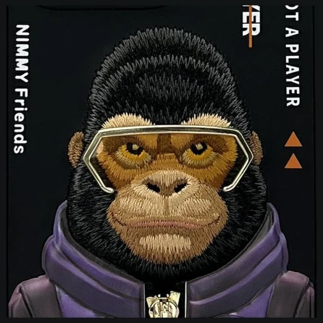 Etui plecki Nimmy Cool&Cute 2.0 Monkey do Apple iPhone 16 Pro Max Black (6971080319532) - obraz 6