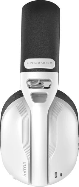 Słuchawki Hator Hyperpunk 3 Wireless White (8721249196843) - obraz 5