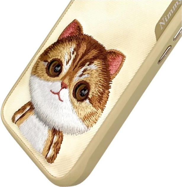 Панель Nimmy Big Eyed Pet 2.0 Cat для Apple iPhone 16 Khaki (6971080319723) - зображення 7