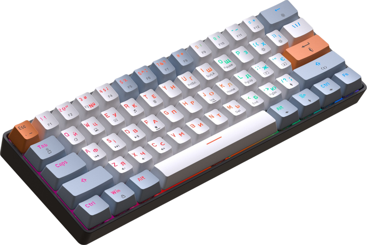 Клавіатура GamePro MK130R Red Swich Hot-Swap RGB Black - Фото 3 Клавіатура GamePro MK130R Red Swich Hot-Swap RGB Black - изображение 3
