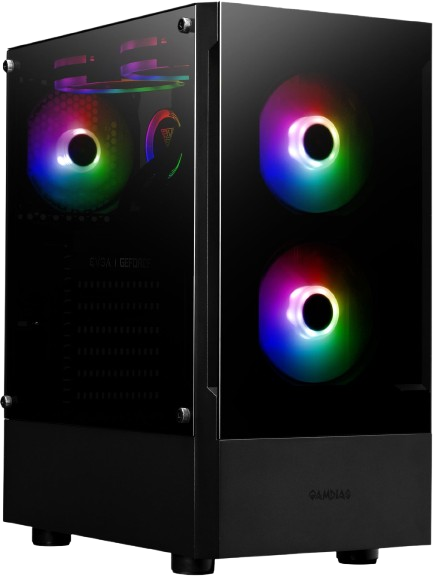 Корпус GAMDIAS TALOS E3 CG RGB Black (4711514501193) - Фото 4 Корпус GAMDIAS TALOS E3 CG RGB Black (4711514501193) - изображение 4