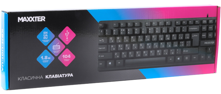 Клавіатура Maxxter KBM-U01-UA Black - изображение 2