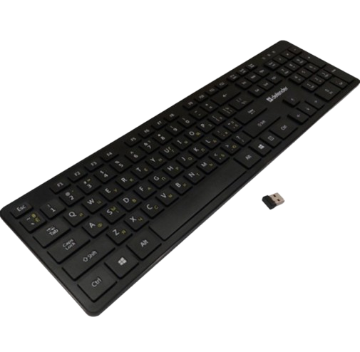 Клавіатура бездротова Defender Comfort MT UA Black (450950) - изображение 2
