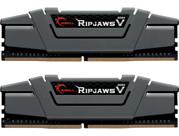 Оперативна пам'ять G.Skill 16GB (2x8GB) DDR4 3200MHz Ripjaws V Grey (F4-3200C16D-16GVGB) - Фото 1 Оперативна пам'ять G.Skill 16GB (2x8GB) DDR4 3200MHz Ripjaws V Grey (F4-3200C16D-16GVGB) - зображення 1