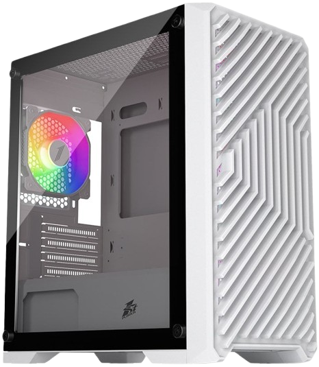 Корпус 1stPlayer T5-4F1 RGB White (T5-WH-4F1-W) - изображение 2