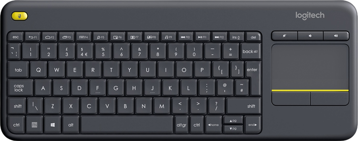 Клавіатура бездротова Logitech K400 Plus Black (920-007145) - Фото 1 Клавіатура бездротова Logitech K400 Plus Black (920-007145) - изображение 1