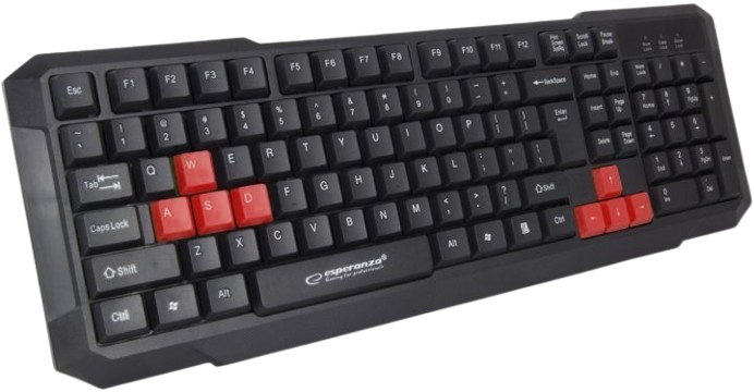 Клавіатура Esperanza EGK102 Red Black (EGK102RUA) - изображение 3