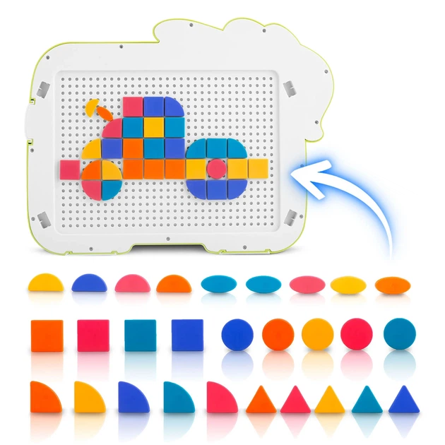 Znikopis magnetyczny RICOKIDS RK-823 ze stempelkiami (5903890631062) - obraz 6