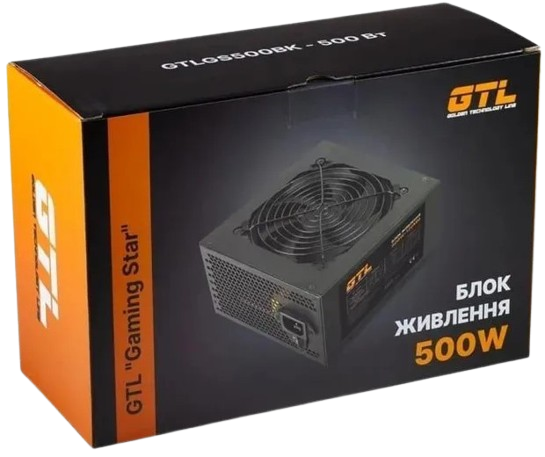 Блок питания GTL Gaming Star 500W (GTLGS500BK) - изображение 2