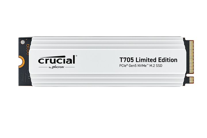 SSD M.2 накопичувач Crucial T705 2TB Limited Edition White Heatsink (CT2000T705SSD5A) - Фото 1 SSD M.2 накопичувач Crucial T705 2TB Limited Edition White Heatsink (CT2000T705SSD5A) - зображення 1