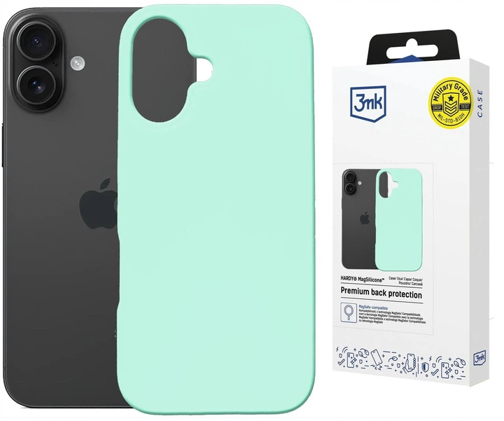 Etui 3MK Hardy MagSilicone do Apple iPhone 16 Sea blue (5903108661980) - obraz 5