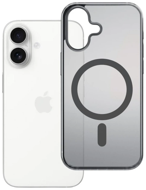 Etui 3MK Frosty MagCase do Apple iPhone 17 Black (5903108664356) - obraz 1