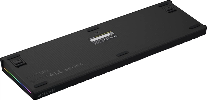 Klawiatura bezprzewodowa HATOR Skyfall 100 Pro Vanila Silent Switch Bluetooth/USB Grey/Black (HTK4100) - obraz 7