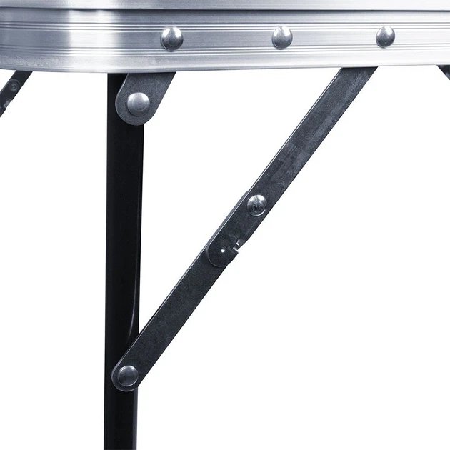 Стіл туристичний Vilde 489180 розкладний 80 x 60 x 70 см Сірий (5904316457846) - зображення 3