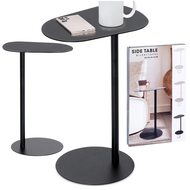 Stolik boczny kawowy Trends 4 You 568127 metalowy 35 x 25 x 53 cm Czarny (8721037393775) - obraz 4