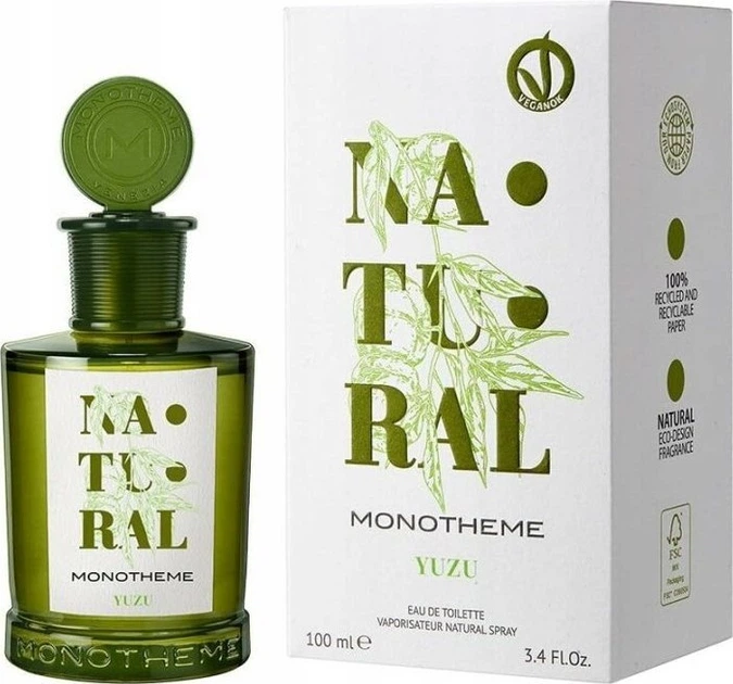 Туалетна вода унісекс Monotheme Natural Yuzu 100 мл (679602841115) - зображення 2