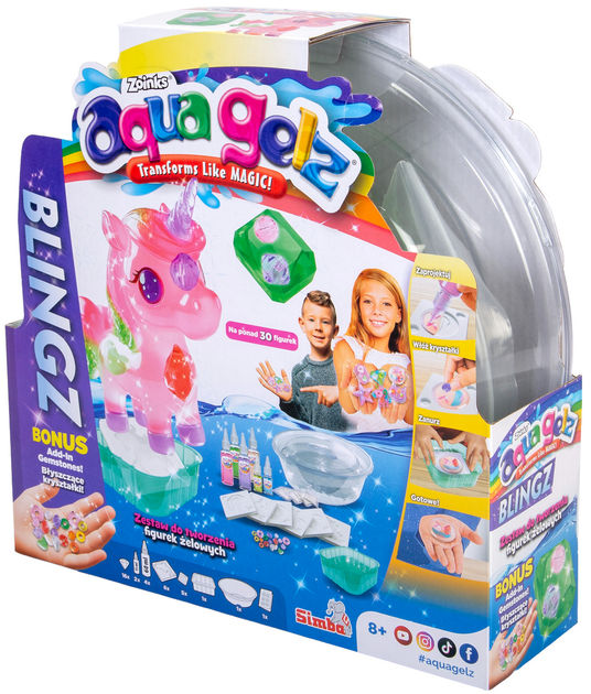 Zestaw kreatywny Simba Aqua Gelz Blingz tworzenie kreatywnych figurek żelowych (4006592105396) - obraz 2