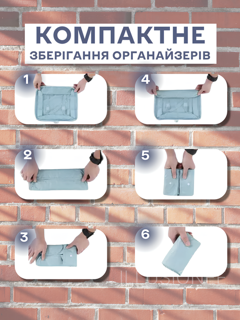 Органайзери набір органайзерів 12в1 дорожній для зберігання одягу взуття білизни косметики аксесуарів організація багажу компактне зберігання сумки чохли для чемодана ручної кладі поїздок подорожей водонепроникні складна конструкція блакитні 3DTOYSLAMP - Фото 6 Органайзери набір органайзерів 12в1 дорожній для зберігання одягу взуття білизни косметики аксесуарів організація багажу компактне зберігання сумки чохли для чемодана ручної кладі поїздок подорожей водонепроникні складна конструкція блакитні 3DTOYSLAMP - зображення 6
