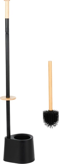 Підставка для туалетного паперу і туалетної щітки Vilde 567023 Чорна - зображення 2