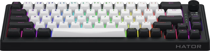 Klawiatura bezprzewodowa Hator Skyfall 65 MAG ULTIMA 8K Wireless/Bluetooth/USB White/Black (HTK3860) - obraz 3