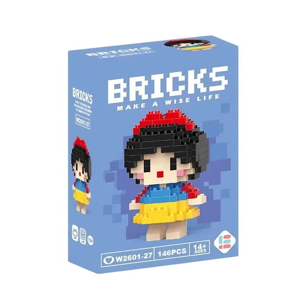 Дитячий 3D конструктор / пазл Bricks "Білосніжка" розвиваючий висотою 6.6 см (1000-ZB-1613) - Фото 2 Дитячий 3D конструктор / пазл Bricks "Білосніжка" розвиваючий висотою 6.6 см (1000-ZB-1613) - зображення 2