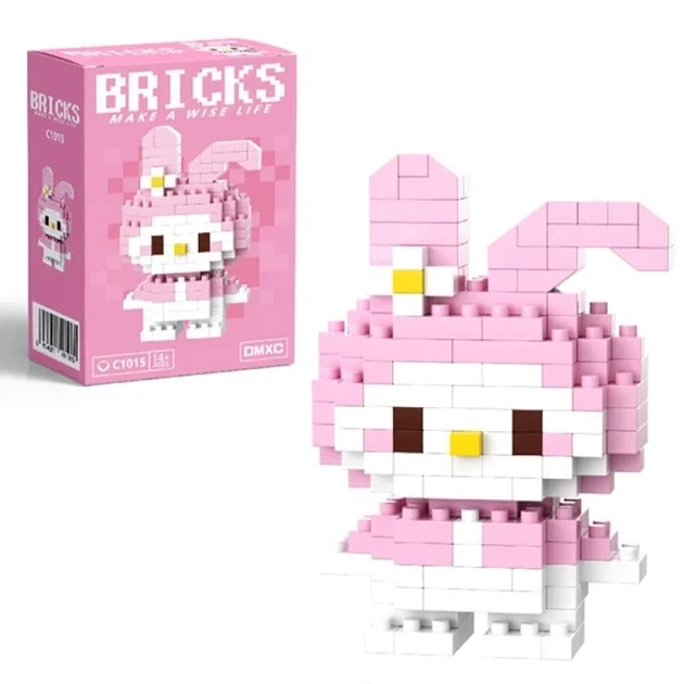 Дитячий 3D конструктор / пазл Bricks пікселі "Мелоді" розвиваючий висотою 7.2 см (1000-ZB-1602) - зображення 3