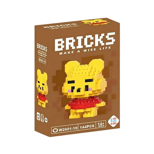 Детский 3D конструктор / пазл Bricks "Винни-Пух" развивающий высотой 6.0 см (1000-ZB-1606) - Фото 2 Детский 3D конструктор / пазл Bricks "Винни-Пух" развивающий высотой 6.0 см (1000-ZB-1606) - изображение 2