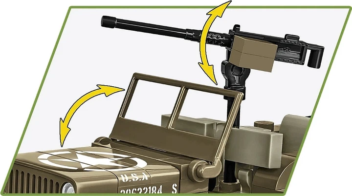 Конструктор Cobi Historical Collection World War II Willys Mb 1:35 132 елементи COBI-3133 (5902251031336) - зображення 5