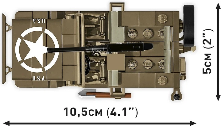 Конструктор Cobi Historical Collection World War II Willys Mb 1:35 132 елементи COBI-3133 (5902251031336) - зображення 7
