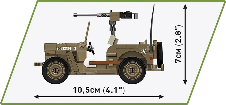 Конструктор Cobi Historical Collection World War II Willys Mb 1:35 132 елементи COBI-3133 (5902251031336) - зображення 8