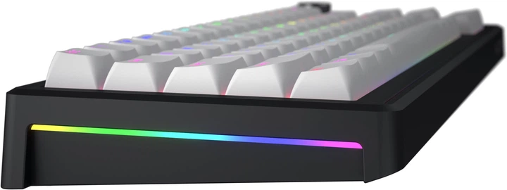 Klawiatura przewodowa Hator Skyfall 65 MAG ULTRA 8K USB White/Black (HTK1860) - obraz 5