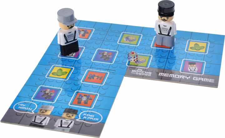 Конструктор Marioinex Block and Steps 3 в 1 Битви роботів + Настільна гра 44 елементи 3213604919 (4823037611973) - зображення 3