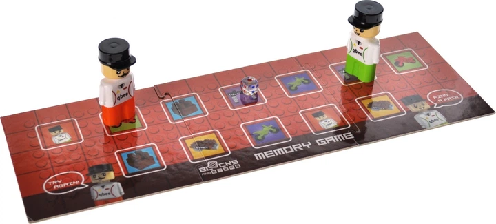 Klocki konstrukcyjne Marioinex Block and Steps 3 w 1 Tor motocyklowy + Gra planszowa 40 elementów QB300-103 (4823037611980) - obraz 7