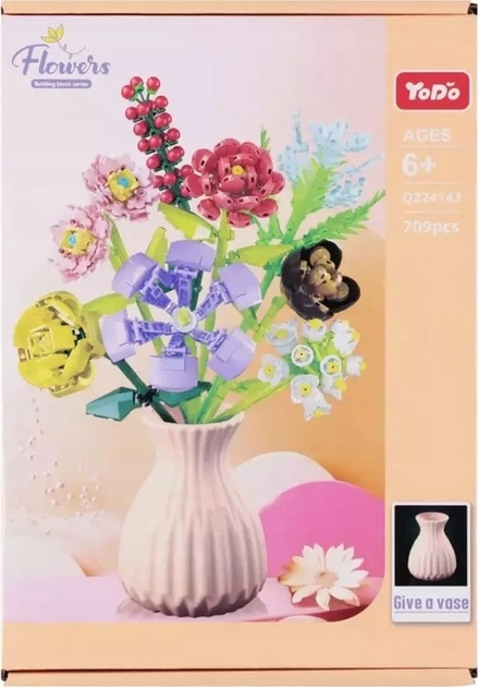 Конструктор Mega Creative Flowers 709 елементів QZ24143 (5907414303862) - зображення 2