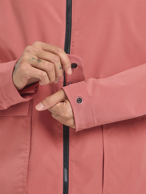 Спортивная ветровка с капюшоном женская Jack Wolfskin Terracade Jkt W A63837-J0127 M Розовая (4064886462365) - изображение 7