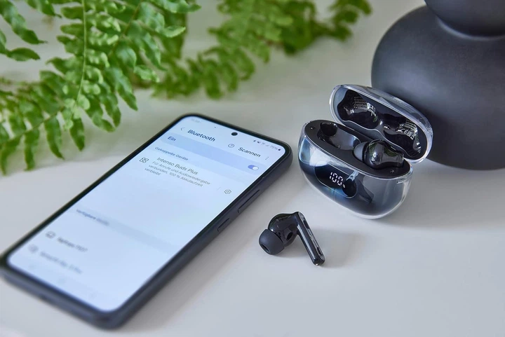 Słuchawki Intenso Buds Plus Headset Bezprzewodowe Czarne (3720310) - obraz 5