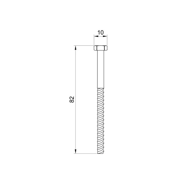 Крепление унитаза Thermo Alliance Standart 6х80 мм SD103S2 - изображение 2