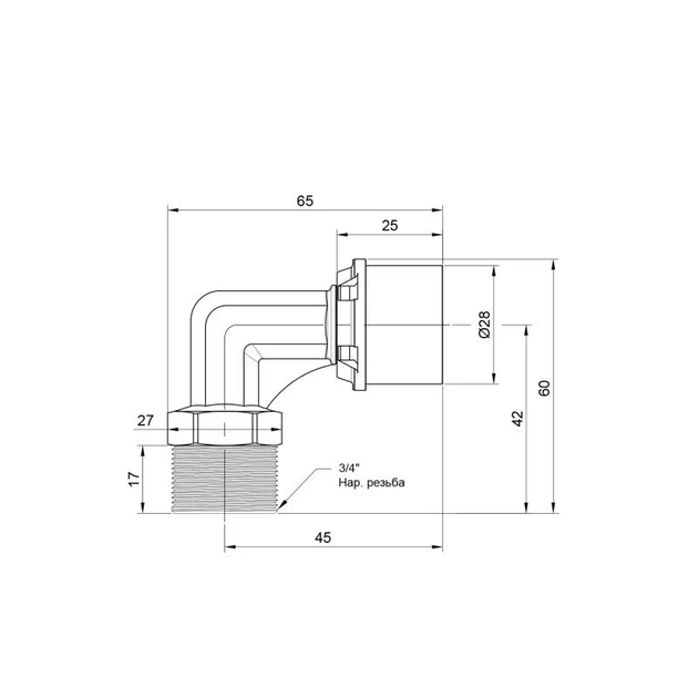 Кутик прес Icma 26х3/4" ЗР №404 - изображение 2