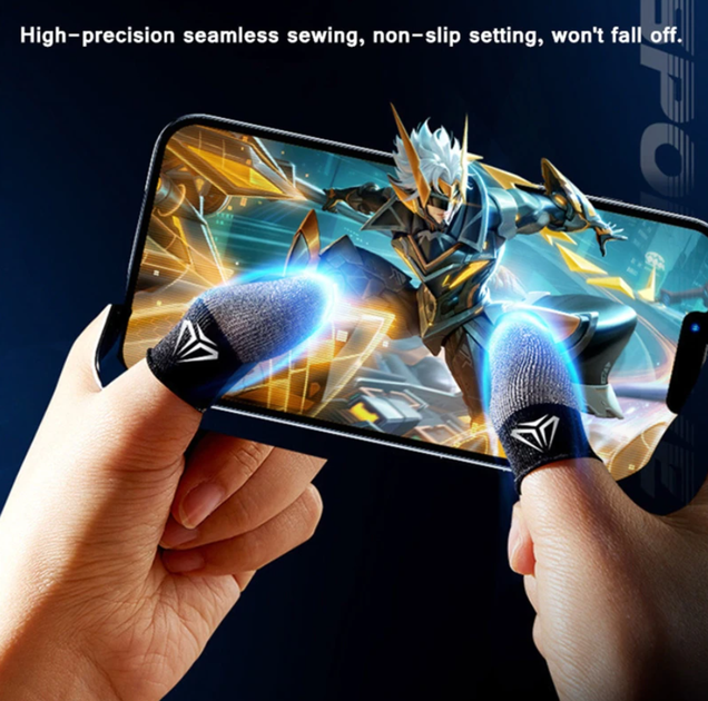 Игровые напальчники Shezi S04 + 1 пара подарочных напальчников и серый кейс (GQ686) - Фото 3 Игровые напальчники Shezi S04 + 1 пара подарочных напальчников и серый кейс (GQ686) - изображение 3
