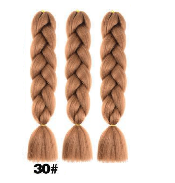 Канекалон Jumbo Braid однотонний молочний шоколад капучіно коса довжина 60 см Вага 100 грам Термостійкий 30# - зображення 2