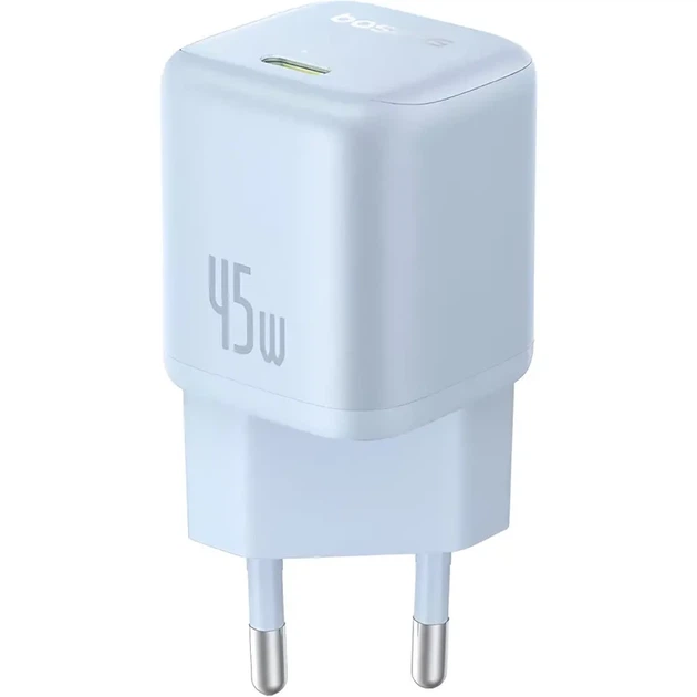 Зарядний пристрій Baseus PicoGo GaN 1C 45W Galaxy Blue (P10176800313-00) - Фото 5 Зарядний пристрій Baseus PicoGo GaN 1C 45W Galaxy Blue (P10176800313-00) - зображення 5