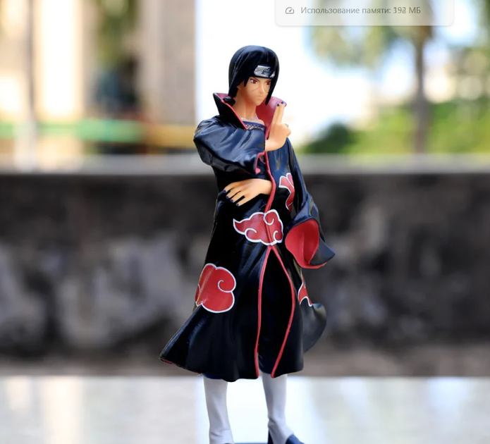 Аниме фигурка Uchiha Itachi Naruto 23 см , Итачи Учиха Акацуки коллекционная (GS967) - изображение 3