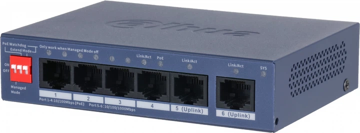 Комутатор Dahua DH-CS4006-4ET2GT-36 (6939554912986) - зображення 3