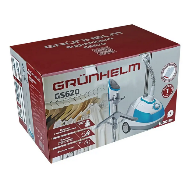 Отпаривающая станция 1600 Вт Grunhelm GS620 - изображение 11