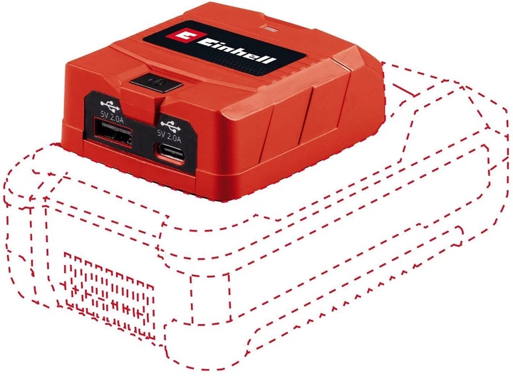Adapter USB Einhell X-Change TC-CP 18 Li USB A/C Solo 4514148 (4006825675160) - obraz 2