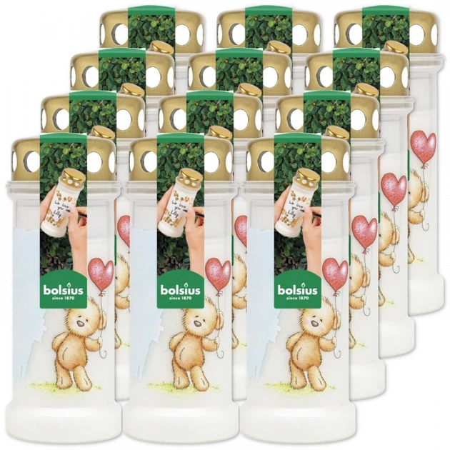 Вклад для свічок Kerzen Teddy bear парафіновий 17 x 6.5 см 12 шт (8717847189103) - зображення 2