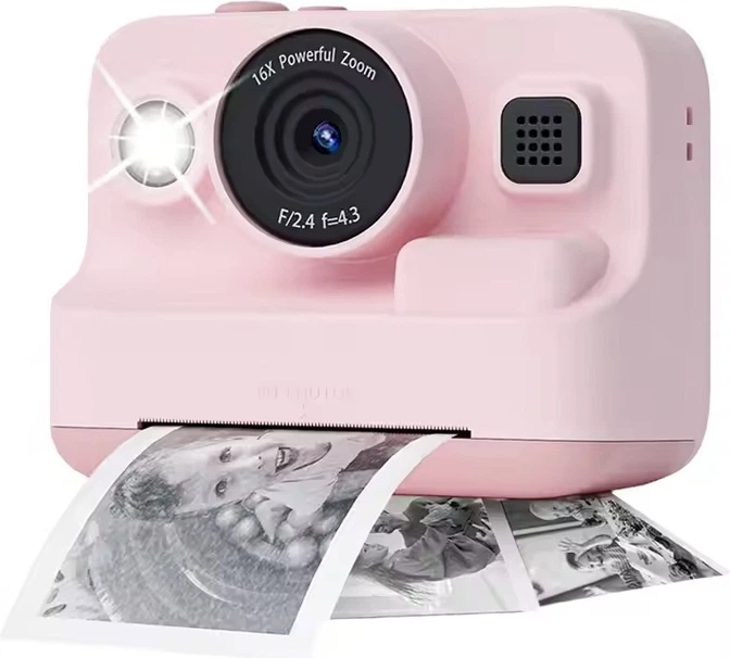 Aparat fotograficzny dla dzieci Hedo G881 natychmastowy z drukarką Różowy 100031 (5904610818824) - obraz 4