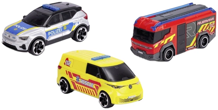 Zestaw pojazdów ratunkowych Dickie Toys SOS 15.5 cm 3 szt. (4006333090639) - obraz 2